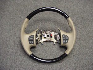 2001 Lincoln Navagator wood Leather steering wheel 300x225 1