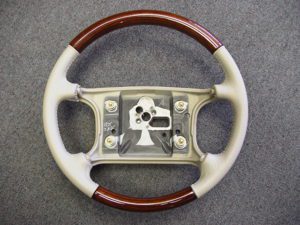 93 96 Cadillac Seville Deville Steering wheel Leather wood Pg lt Burl 300x225 1