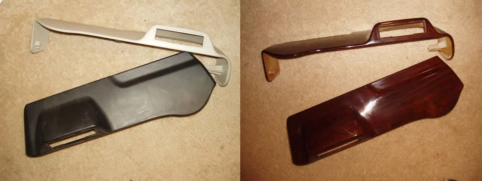 98 Cadillac wood grain dash 1 before