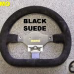 MOMO steering wheel Leather Black Suede