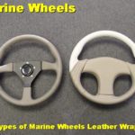 Marine cobalt steering wheel Leather