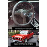 bmw 320i 1980 leather steering wheel cover restoration