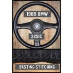 bmw 325ic 1989 leather steering wheel cover restoration 1