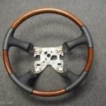 02 Four Wood Dk Walnut Graphite GM steering wheel