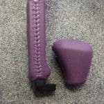 1984 85 Chevy Corvette steering wheel Leather Purple shifter2