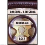 Advantage Boat Leather Steering Wheel