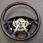 Chevy Corvette 97 2002 steering wheel Leather wood dk burl dip