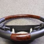 Chevy Corvette 97 2002 steering wheel Leather wood dk burl dip slant