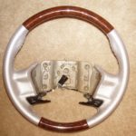 Chevy Impala 2002 steering wheel Silver Weeve Vinyl 1