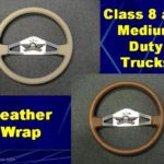 Class 8 Medium Duty steering wheel Leather Wraps