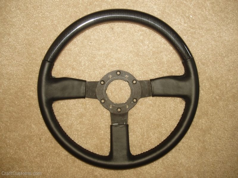 Corvette 1970 steering wheel Leather Carbon Fiber 1