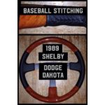 Dodge Dakota Shelby 1989 Wood Grain Leather Steering Wheel