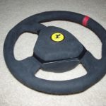 Ferrari steering wheel suede