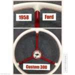 Ford Custom 300 1958 Leather Steering Wheel 1