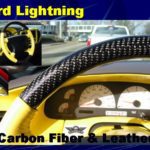 Ford Lightning Steering Wheel carbon fiber up close
