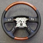 GM 03 steering wheel DK Rosewood Black