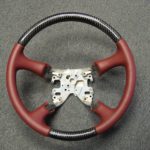 GM Carbon Fiber steering wheel and Carmine Red