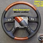 Gm 03 steering wheel Dark Rosewood Black