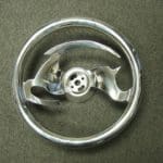 Impala billet steering wheel Before