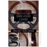 Lexus LS400 1999 Wood Grain Steering Wheel 1