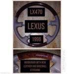 Lexus LX470 1996 Wood Grain Leather Steering Wheel