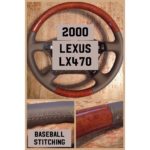 Lexus LX470 2000 Wood Grain Leather Steering Wheel