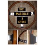 Maserati 1971 Wood Grain Steering Wheel