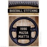 Mazda Miatta 1996 Leather Steering Wheel