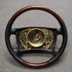 Mercedes steering wheel 90 92 C Class Red Burl Stained Walnut