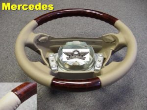 Mercedes steering wheel Wood Leather