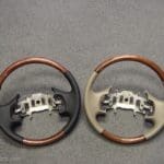 Motorhome steering wheel Dk Walnut Rosewood