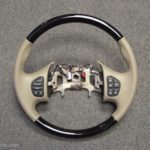 Motorhome steering wheel Leather Lacquer