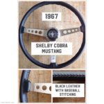Mustang Shelby Cobra 1967 Leather Steering Wheel 2