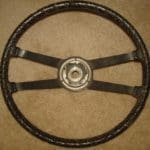 Porsche 4 spoke steering wheel Before