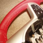 Red Vinyl steering wheel