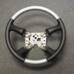 Sport steering wheel GM Brushed Alminum and Black Perf