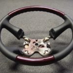 Sport steering wheel GM Carmine Red painted Angle