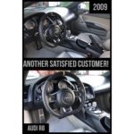 audi r8 2009 alcantara suede steering wheel racing dial invehicle