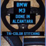 bmw m3 alcantara suede mstitch steering wheel restoration