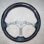 carbon fiber leather steering wheel 1