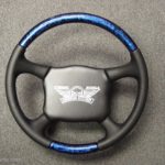 chevrolet truck steering wheel Leather wood paintMarbelized