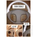 cobalt boat 1998 leather steering wheel restoration