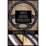 honda prelude 2001 synthetic carbon fiber leather steering wheel cover restoration