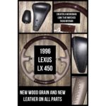 lexus lx450 1996 wood leather steering wheel cover restoration shift knob