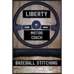 liberty motor coach leather steering wheel cover restoration