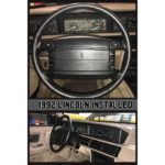 lincoln 1992 leather steering wheel cover restoration installed