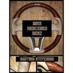mercedes 2013 wood leather steering wheel