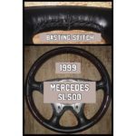mercedes SL500 1999 leather steering wheel cover restoration