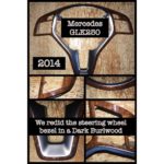 mercedes glk250 2014 wood grain steering wheel bezel