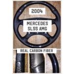 mercedes sl55 amg 2004 carbon fiber leather steering wheel